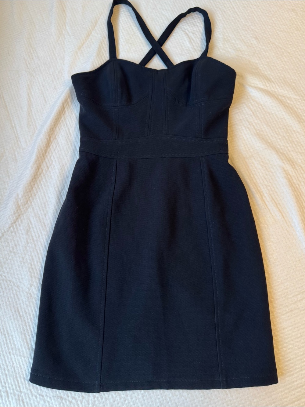 sparkle and fade Classic Black Crossback Dress, xs